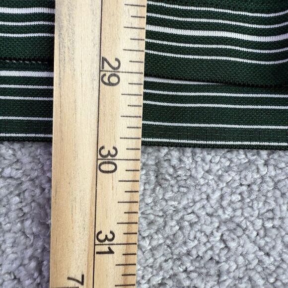 Nike Golf Shirt Men’s Large Green Short Sleeve Polo Striped Dri-fit Performance - Picture 9 of 11